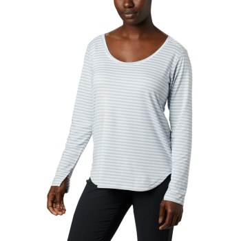 Columbia Ženske Majice S Kapuljačom - Firwood Camp Long Sleeve Bijele Prugice | EDNG-87351